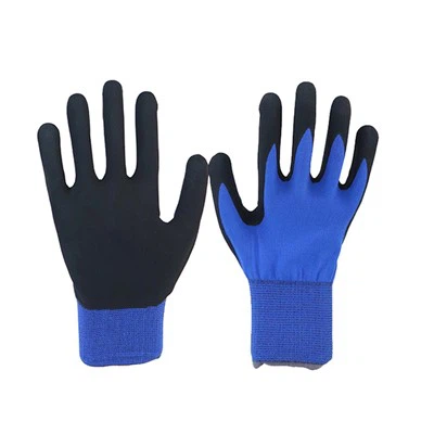 13 ニードル ブルー ポリエステル ブラック ニトリル スクラブ